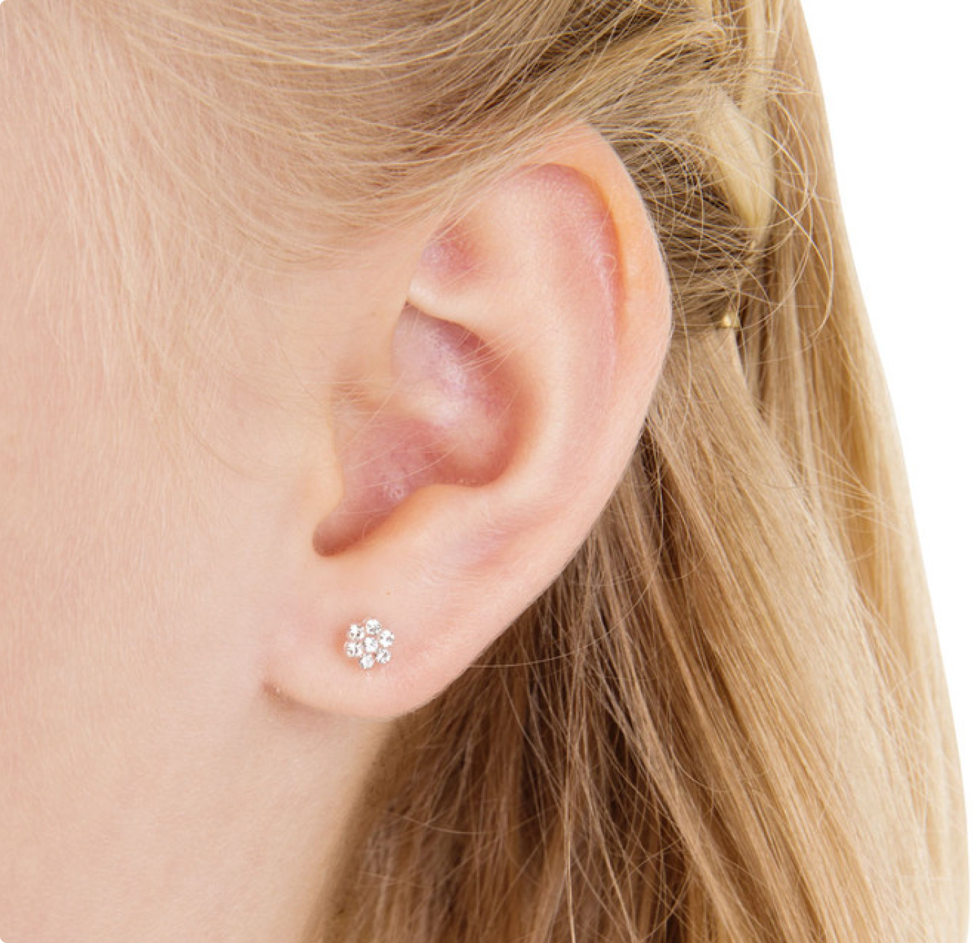Medical Plastic 5mm Daisy Earrings