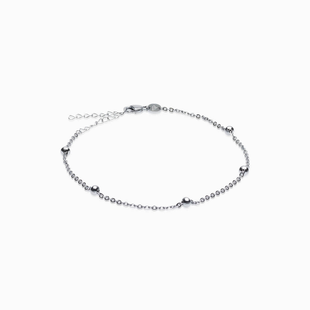 Grand Ball Anklet in Silver