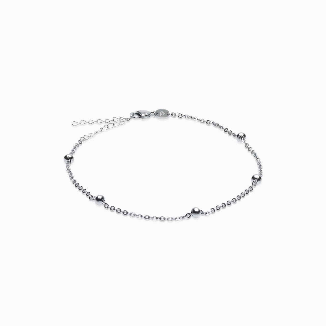 Grand Ball Anklet in Silver