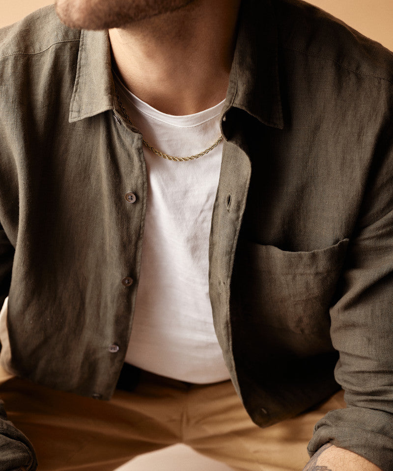 Grand Twist Necklace on male model