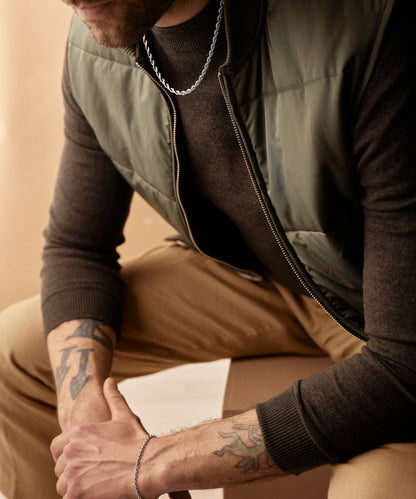 Grand Twist Necklace on male model