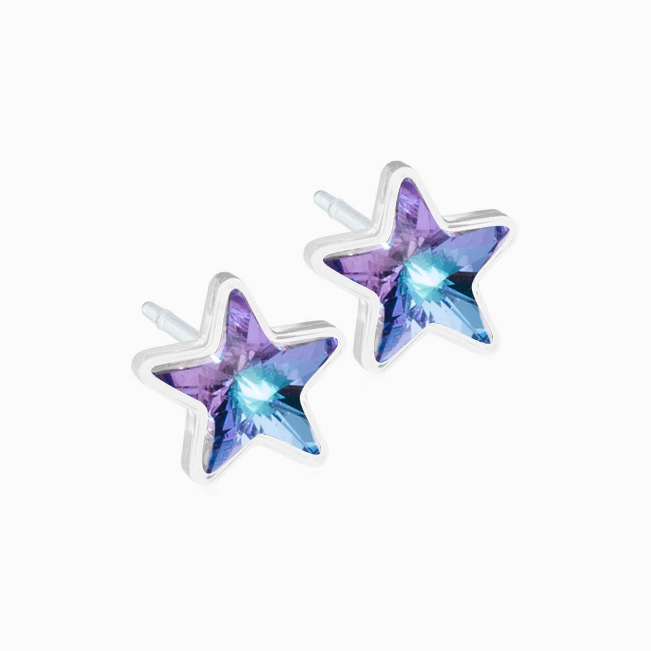 Medical Plastic 6mm Star Earrings