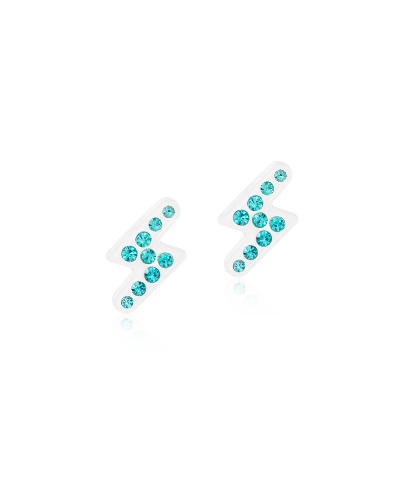Medical Plastic 8mm Flash Earrings
