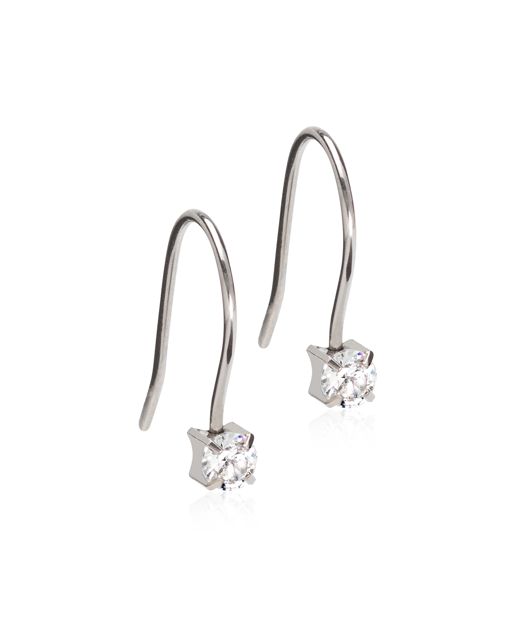 4mm Pendant earrings