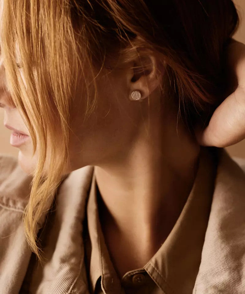 Nickel Free 8mm Paragon Earrings on model