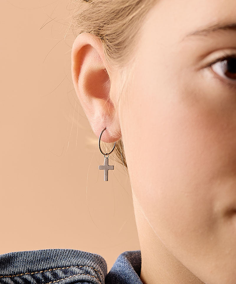 Cross Pendant Ear Rings