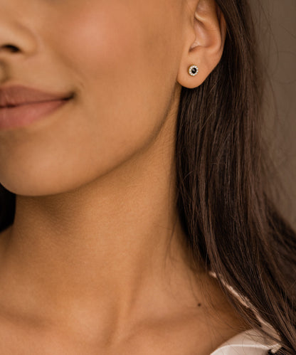 6mm Golden Titanium Brilliance Halo in Black Color