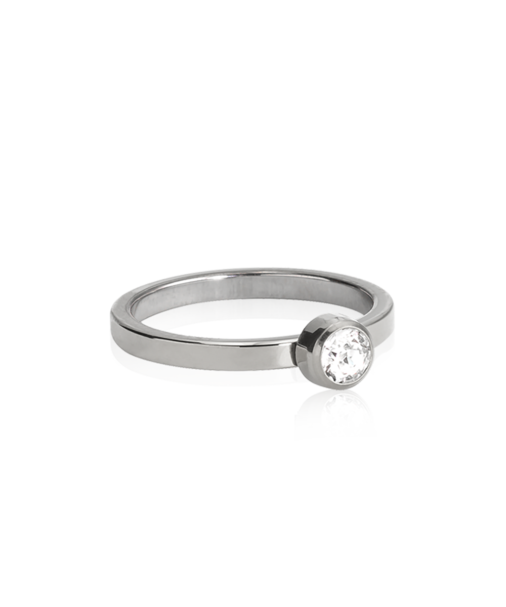Bezel Crystal Ring