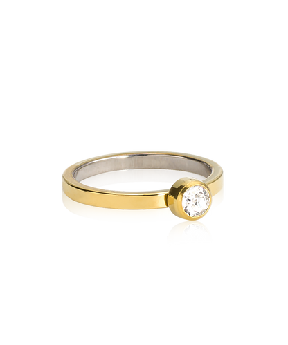 Bezel Crystal Ring