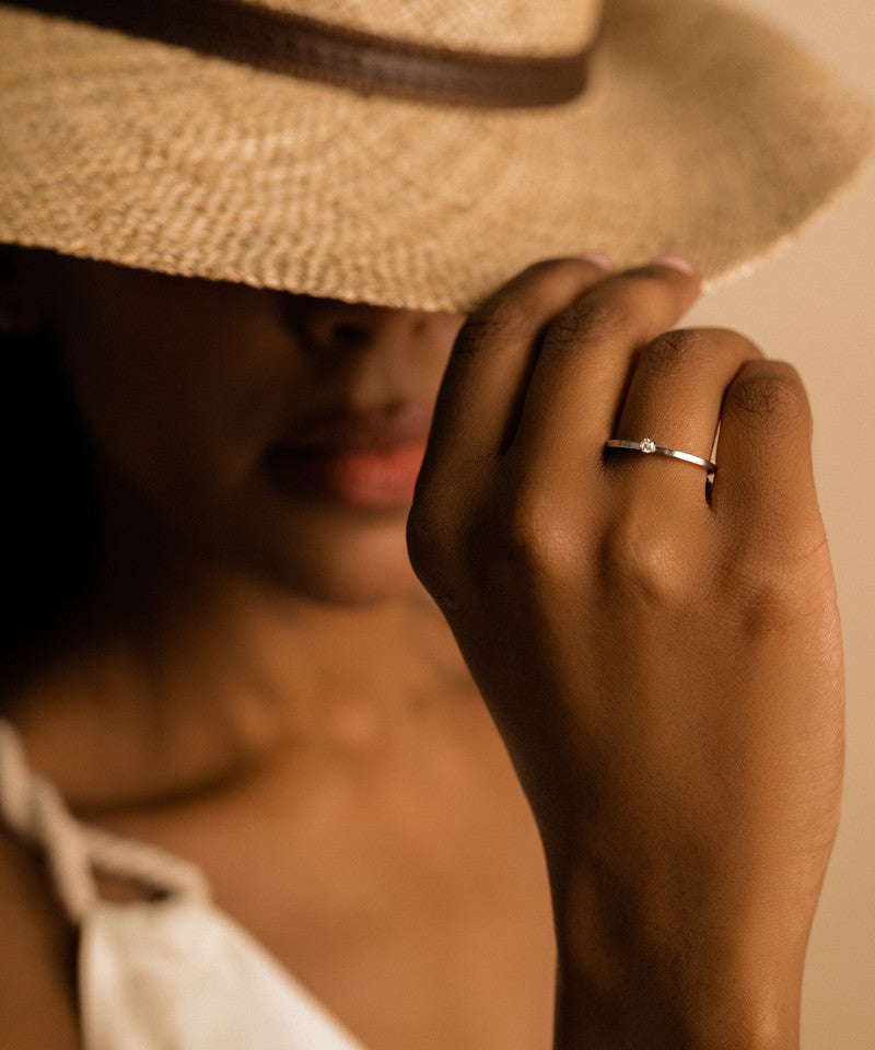 Prong Set CZ Tiny Ring
